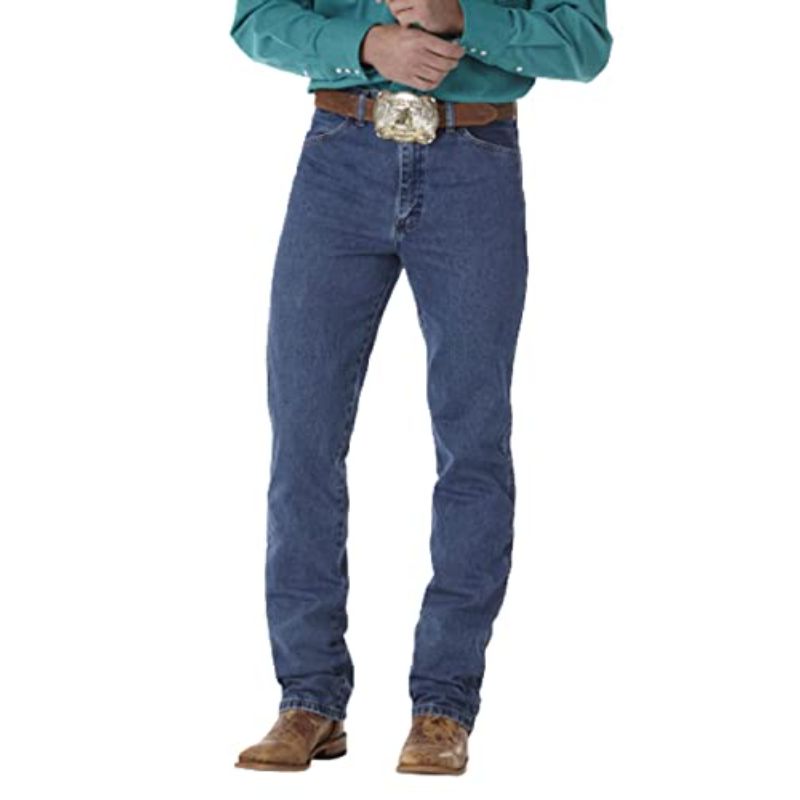 SZ Wrangler Men's 0936 Cowboy Cut Slim Fit Jean 29W/36L, Stonewashed ...