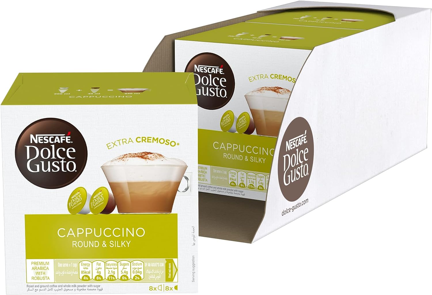 Cappuccino – 48 cápsulas compatibles Dolce Gusto* – Caffeteas
