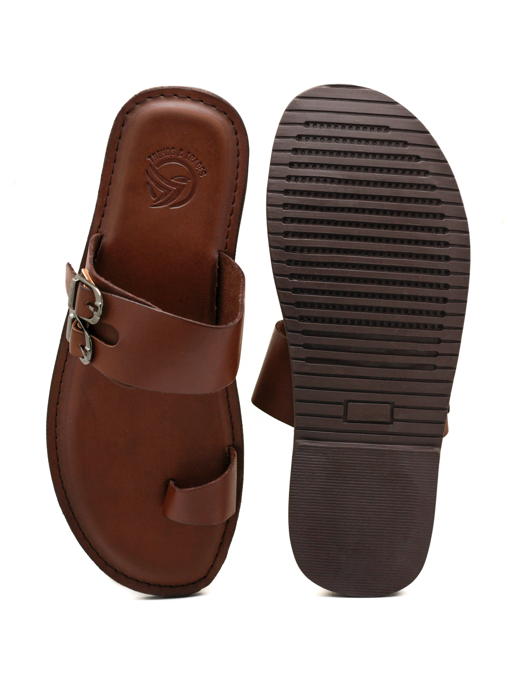 Mens sandals with sales toe loop