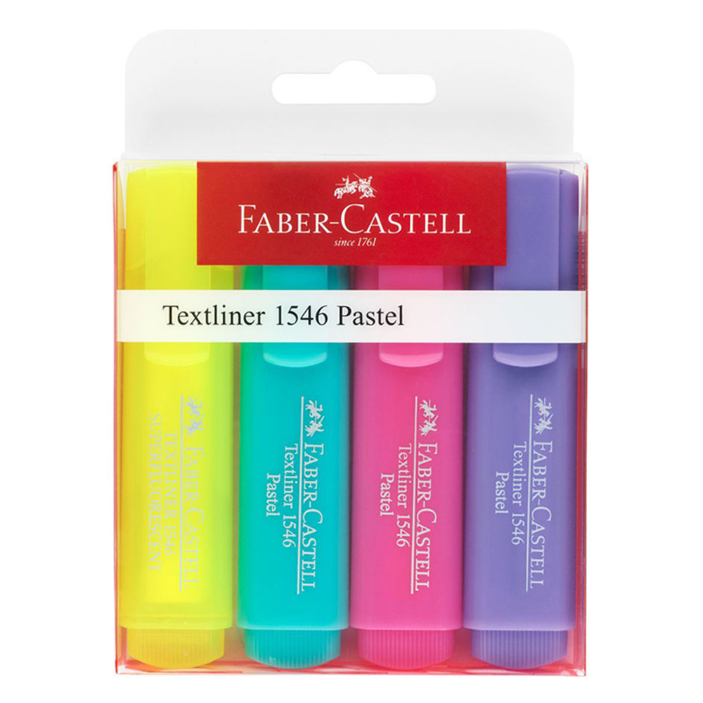 Faber Castell Pastel Highlighter Set Multicolour Pack Of 4 | Wholesale |  Tradeling