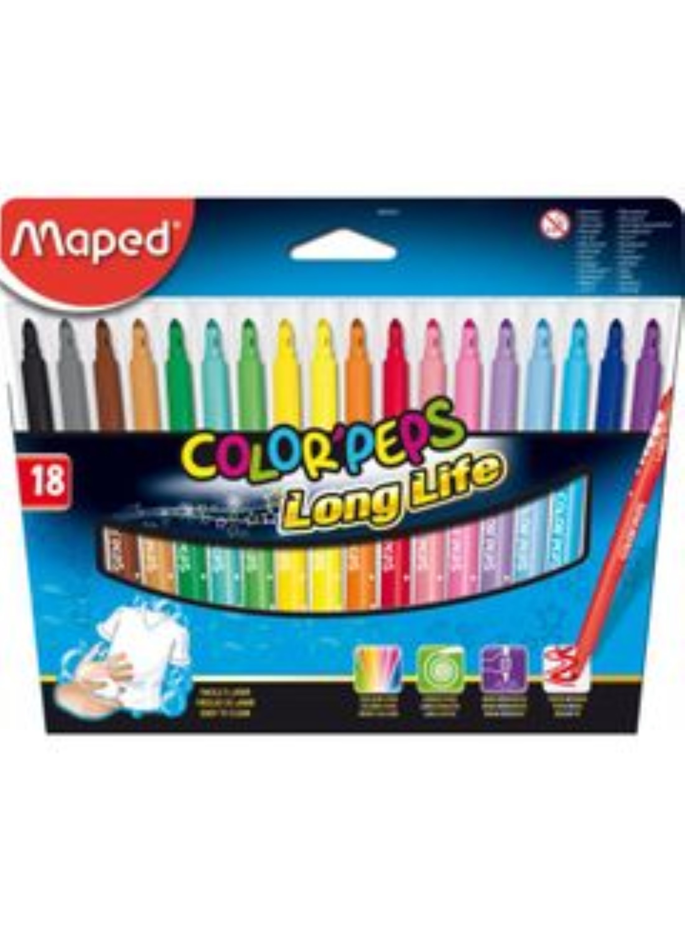 845021 Multicolore Maped Pennarelli 