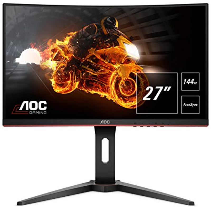 AOC C27G2Z 27 Curved Frameless Ultra-Fast Gaming Monitor, FHD 1080p, 0.5ms  240Hz, FreeSync, HDMI/DP/VGA, Height Adjustable, 3-Year Zero Dead Pixel  Guarantee, Black, 27 FHD Curved 