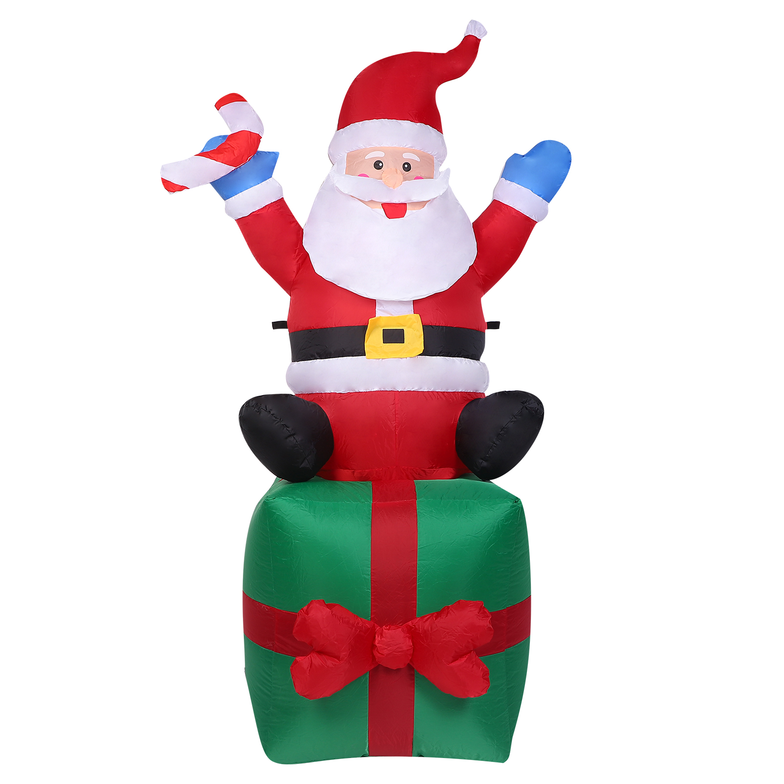 Metavers 6 Feet Inflatable Santa Claus Carry Giant Lighted Inflatable ...