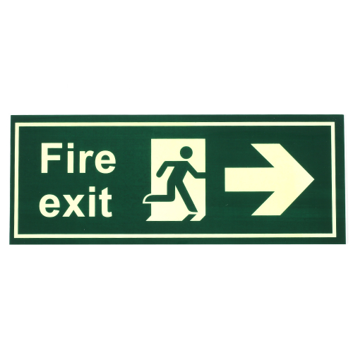 3D Sticker Signs Entrance Exit Door Sign Self Adhesive 20 x 90 MM 