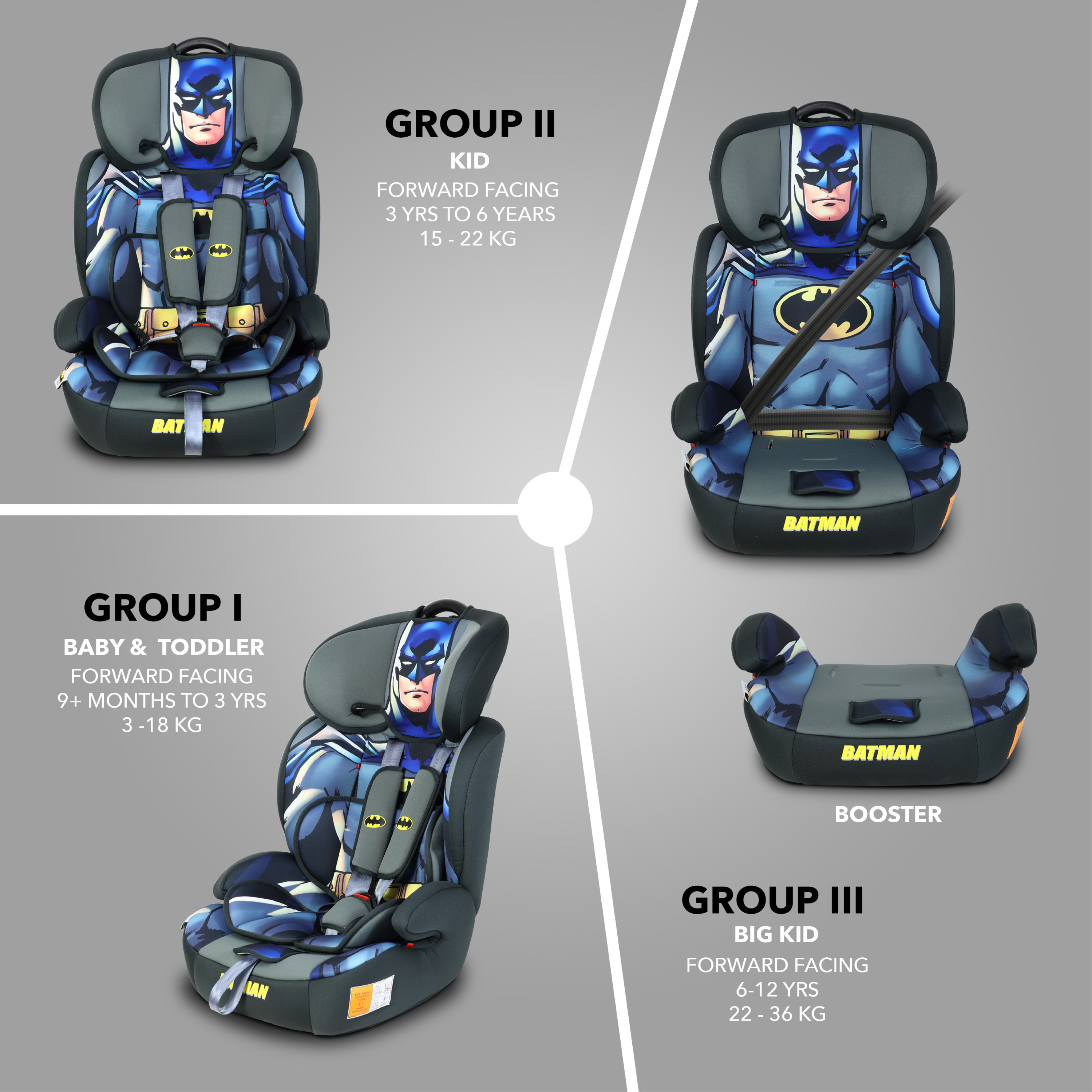 Batman booster sale car seat