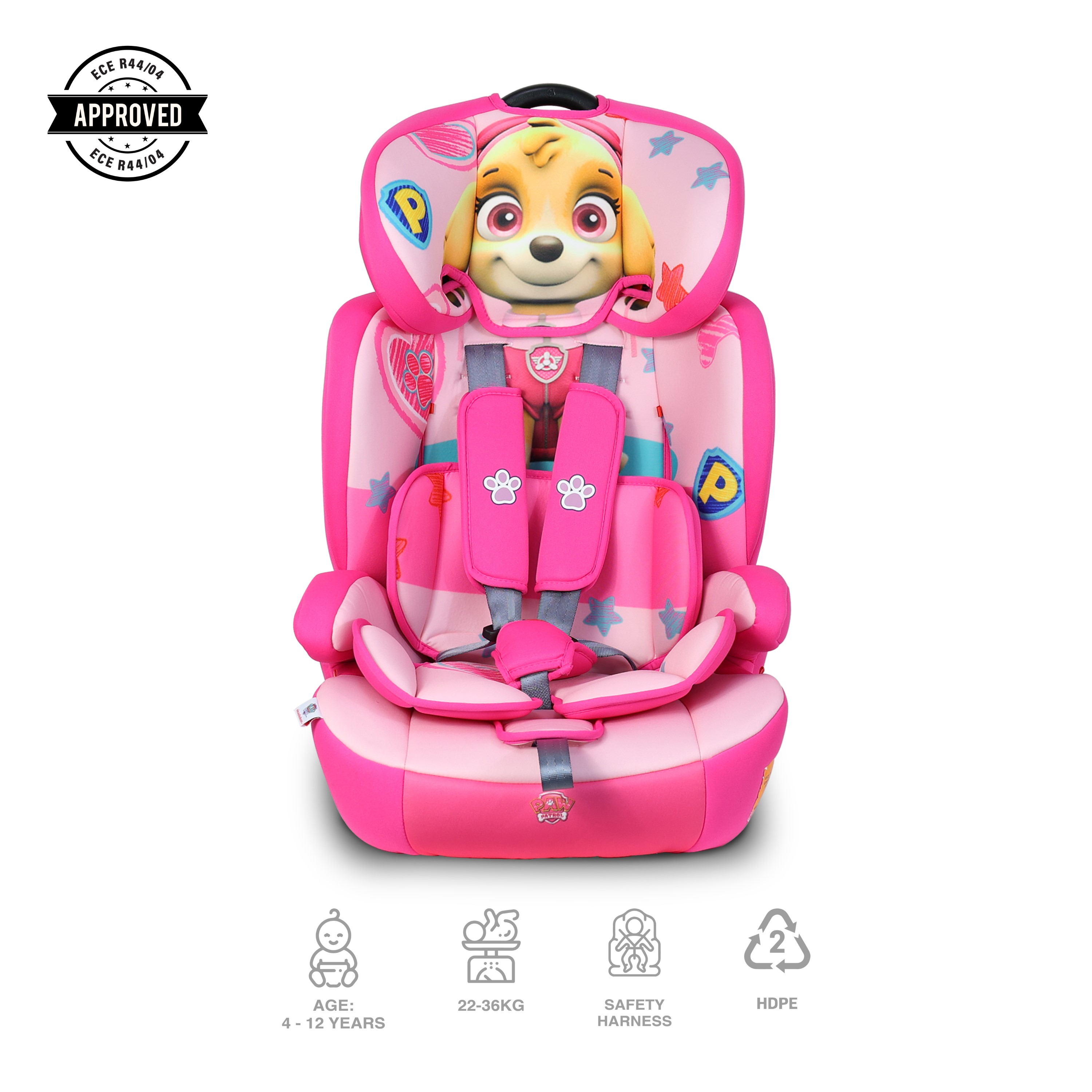 Paw patrol 2025 skye car seat