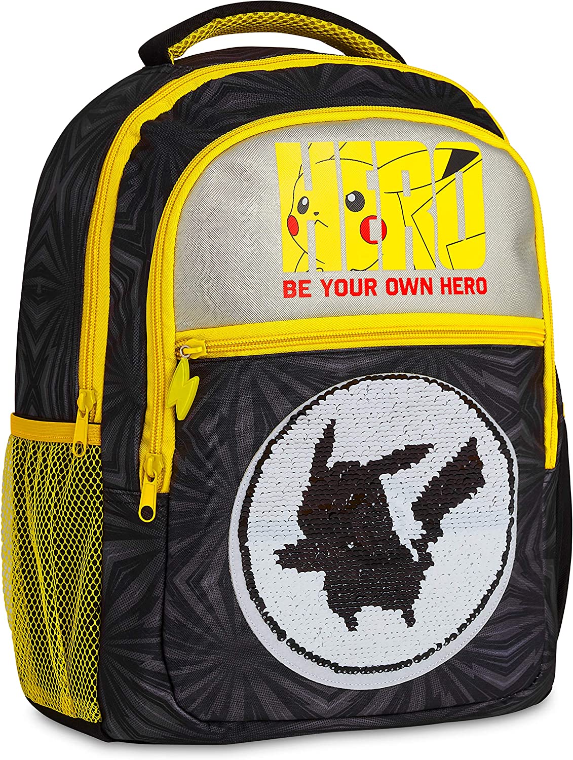 Pokemon Pikachu Backpack Set 4 Piece Lunch Box Water Bottle Pencil Case Set  Yellow