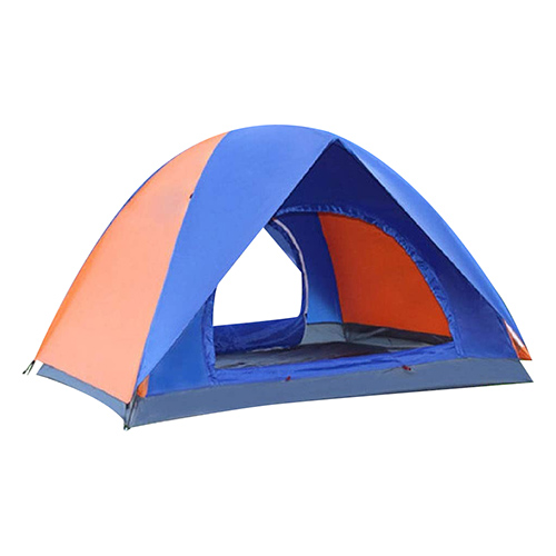 Penfu Outdoor 2-3 People Double-Layer Camping Dome Tent Orange And Blue 200  x 150 x 120cm