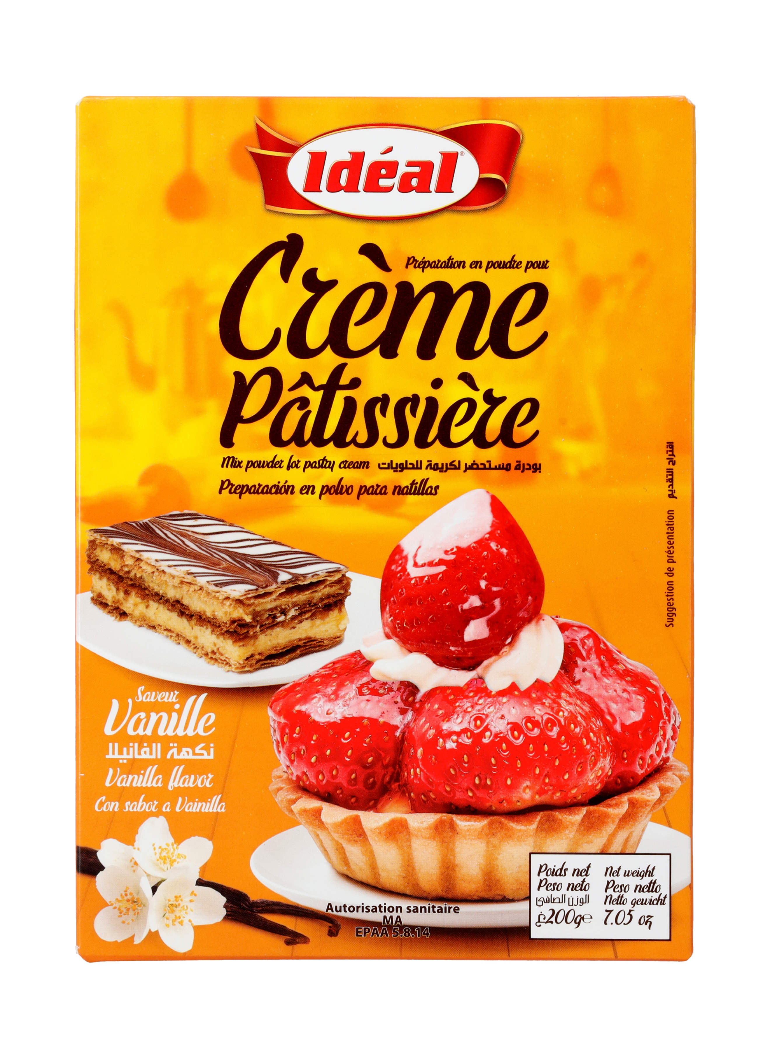 Crème Pâtissière Au Parfum Vanille Idéal 600g