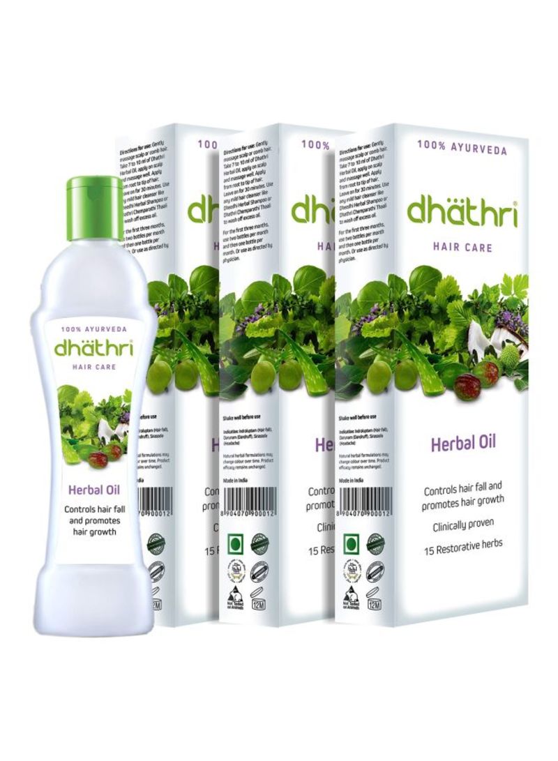 Dhathri Pack Of 3 Hair Care Herbal Oil 100ml | Wholesale | Tradeling