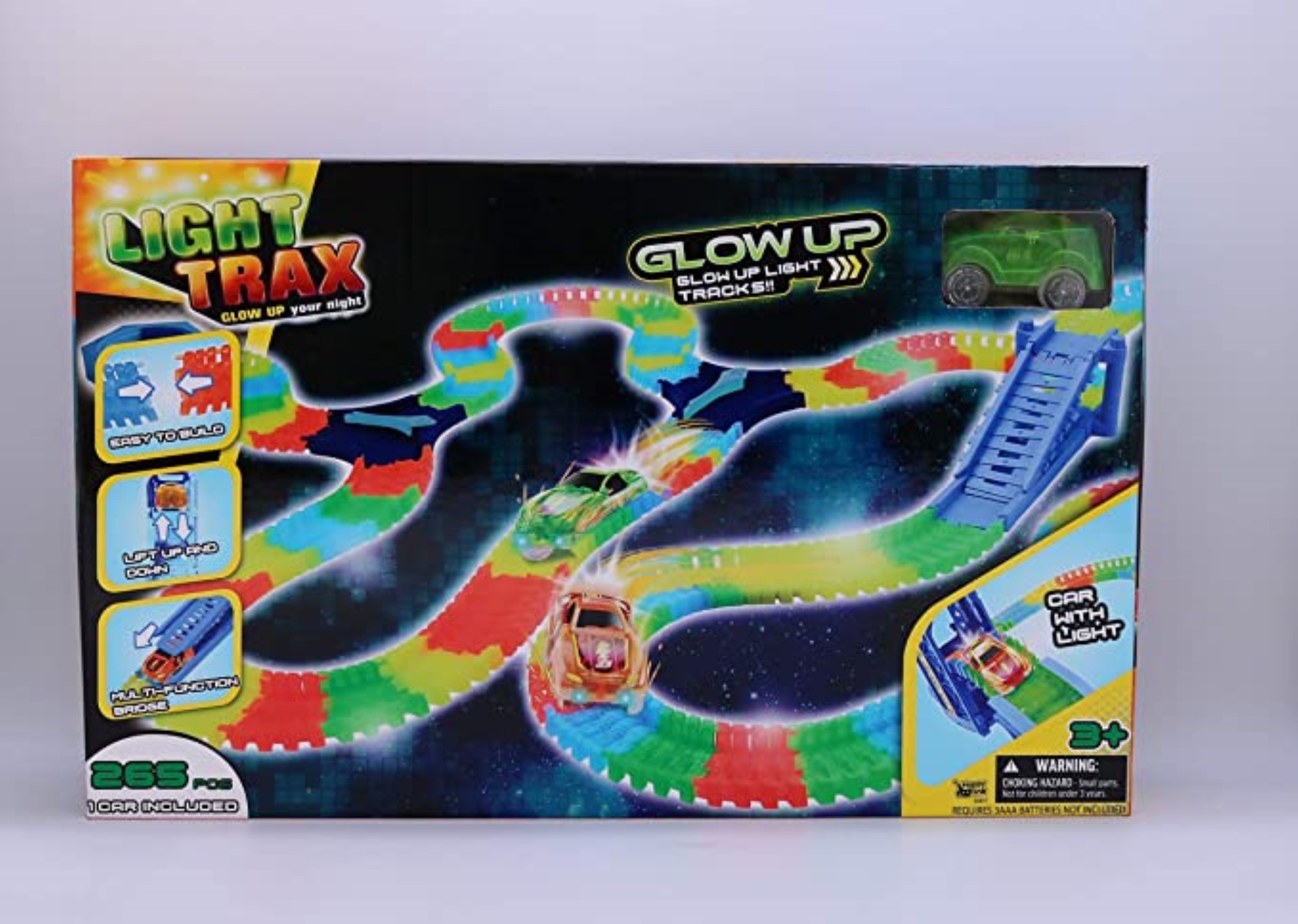 Happy Flexible Track, 265 Pcs With Car And Elevator - Multicolor, 53x10.5x33 Cm | Wholesale | Tradeling
