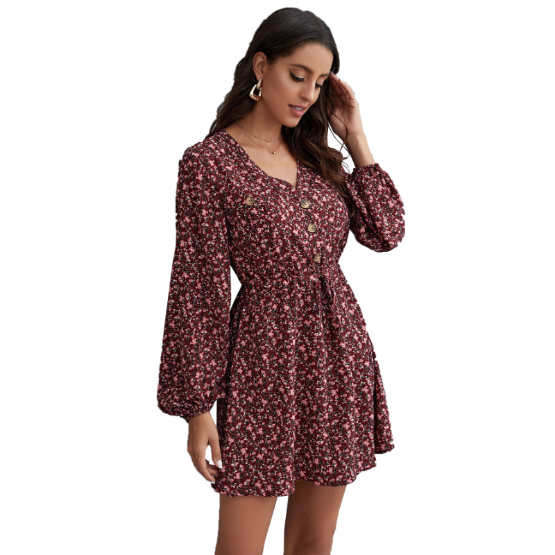 OMONSIM Women's Elegant Dress, Red - L | Wholesale | Tradeling