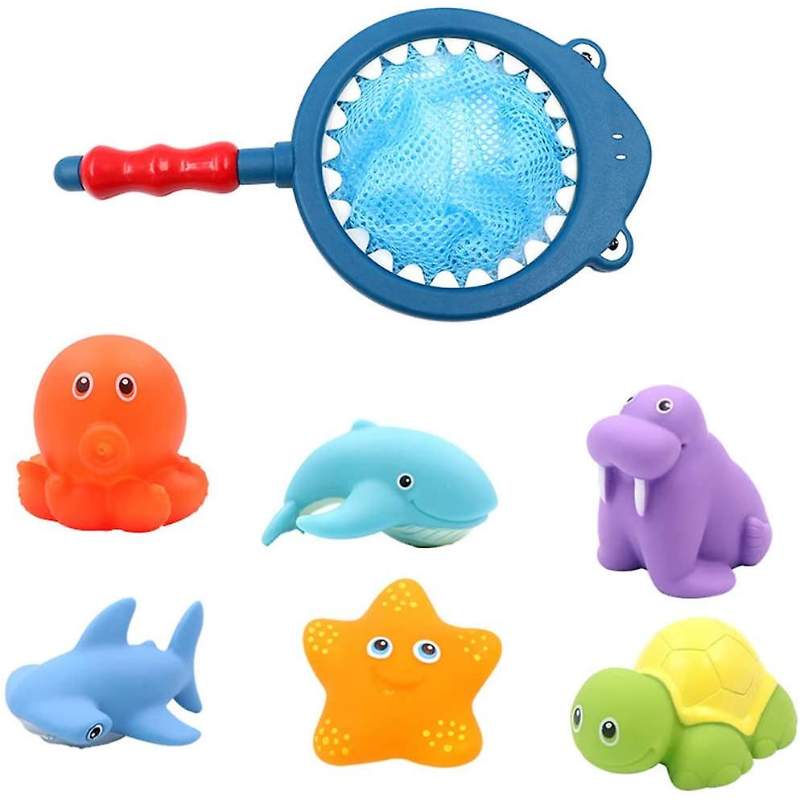 7 Pieces Bath Animals Water Spraying Squeaker Toys | Wholesale | تريدلنغ