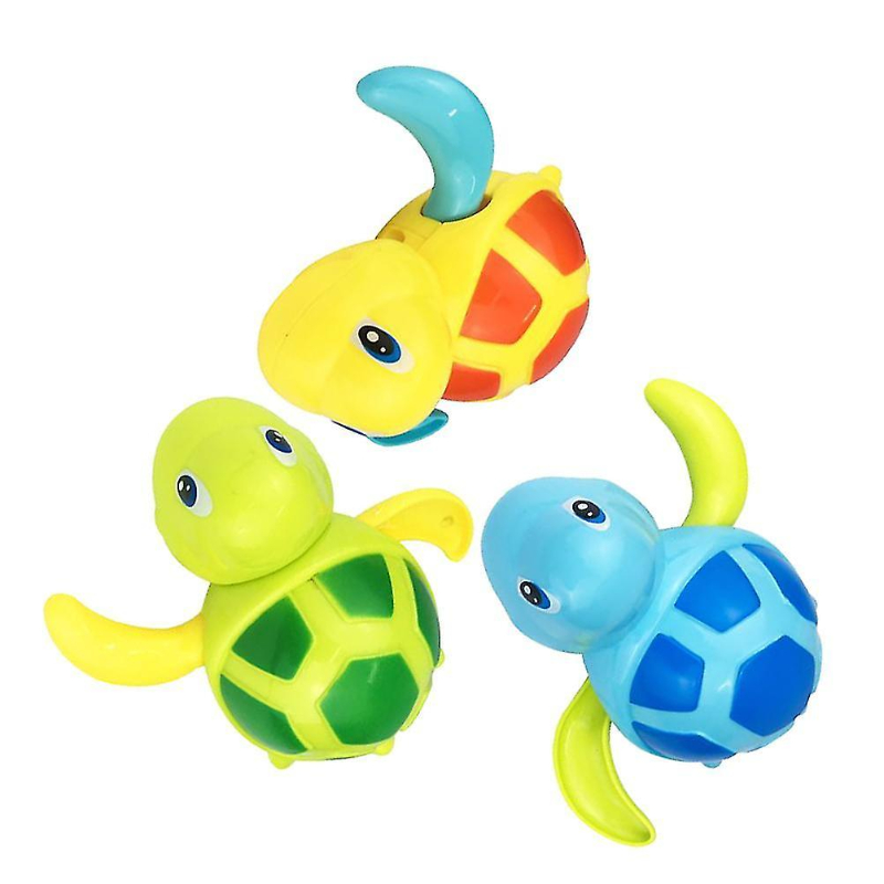 3-pieces-creative-clockwork-little-turtle-bathroom-baby-toys-green-blue