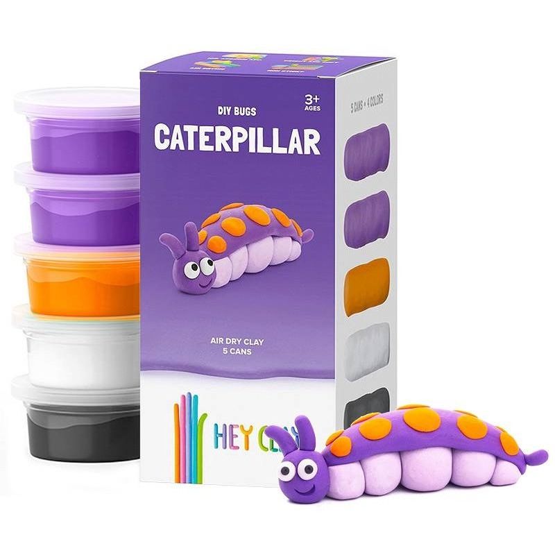 Hey Clay Bugs: Caterpillar - fun tutorial for kids 