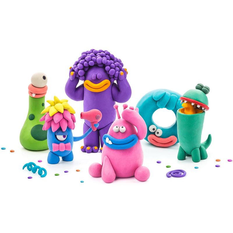 Hey Clay Monsters - Colorful Kids Modeling Air-Dry Clay, 18 Cans