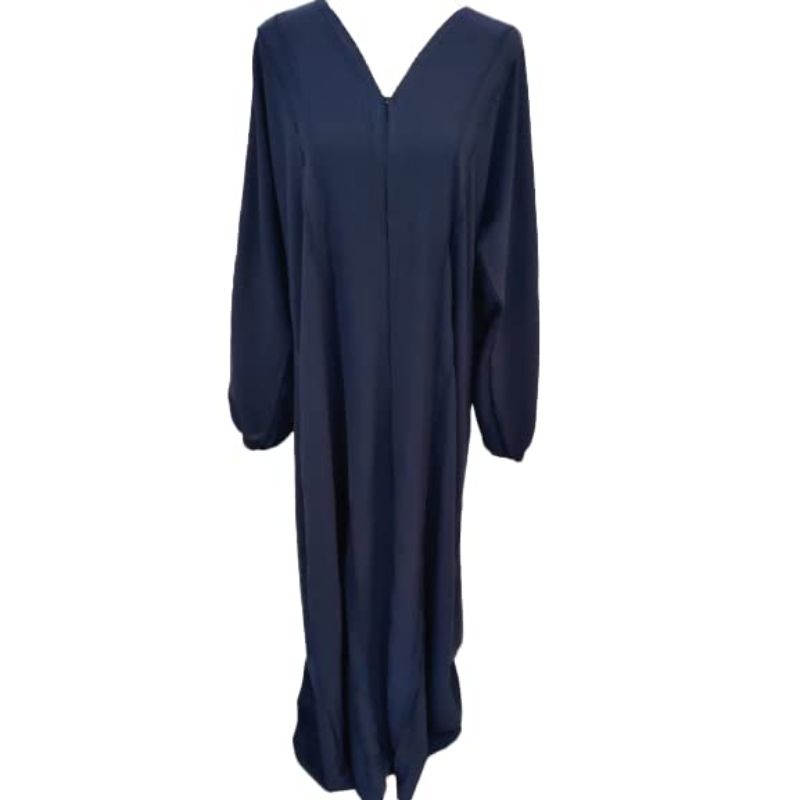 Lingyang Women's Sage Open Abaya With Puffed Hands 56, Navy Blue ...