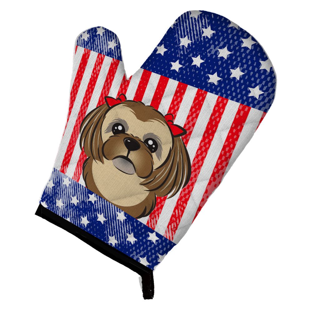 american-flag-and-chocolate-brown-shih-tzu-oven-mitt-wholesale