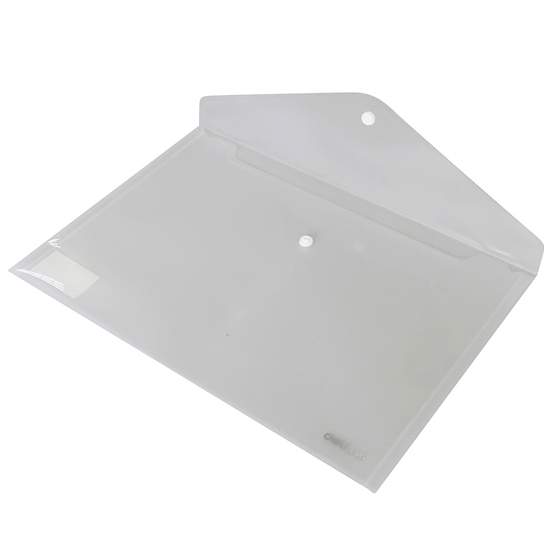 Deli 5505 A4 Transparent Snap File Bag/Data Bag, 1 In White | Wholesale ...
