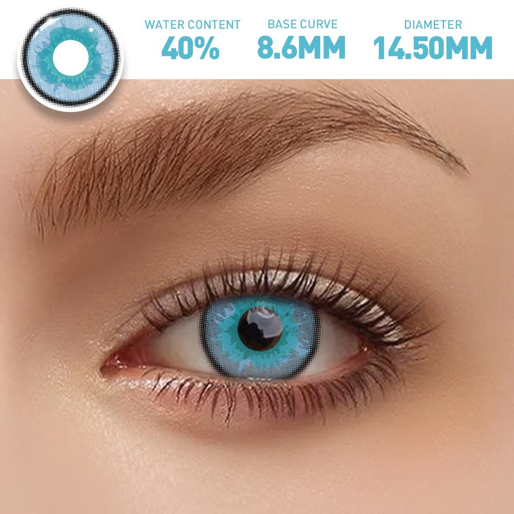 Eyeshare Color Contact Lenses For Eyes Anime Cosplay Colored Lenses Blue  Purple Lens Yearly Eyes Contact Lens With Contact Boxayy-blue