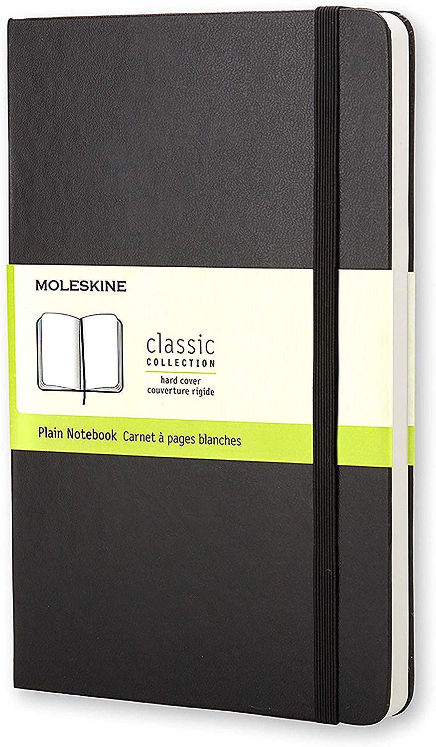 Carnet de note XL - Couverture noire - Page blanche - 19 x 25 cm