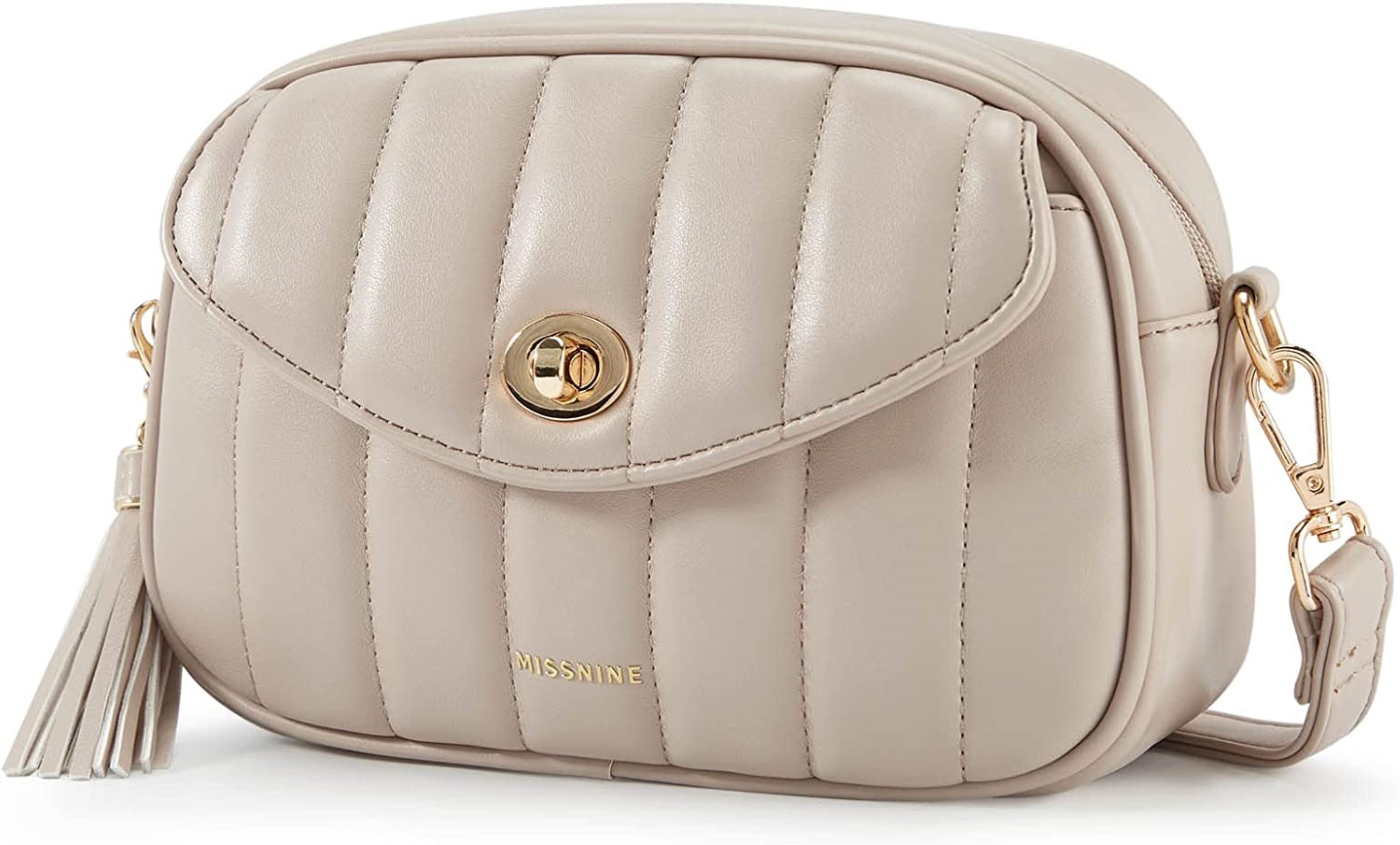 Missnine Women's Soft Quilted Crossbody Bag