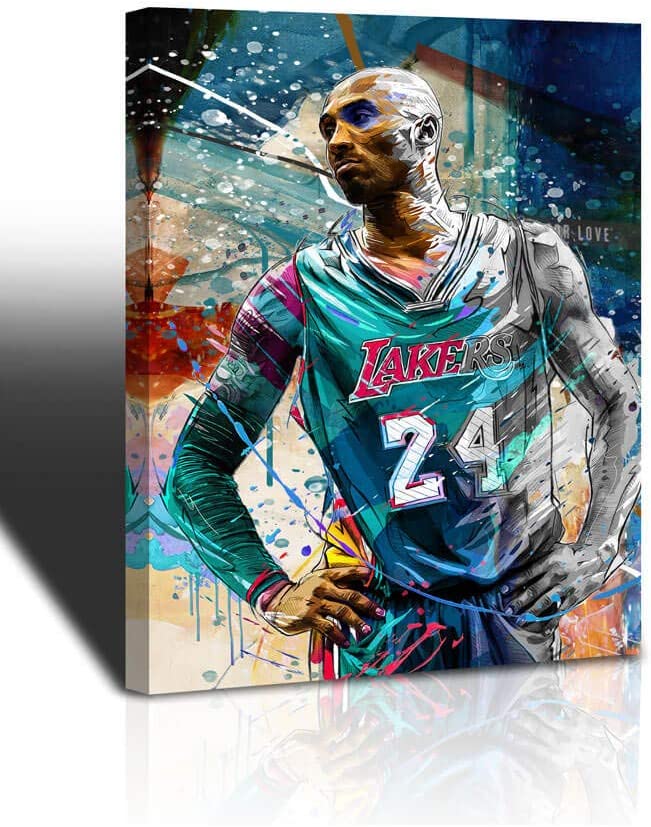 Kobe Bryant Wall Art Basketball Player Canvas Wall Art Painting Sports  Posters Artwork Home Decor For Basketball Fan Memorabilia Gifts Living Room  Bedroom Boy Girl Gifts Decoration Wall Art1 Wholesale Tradeling