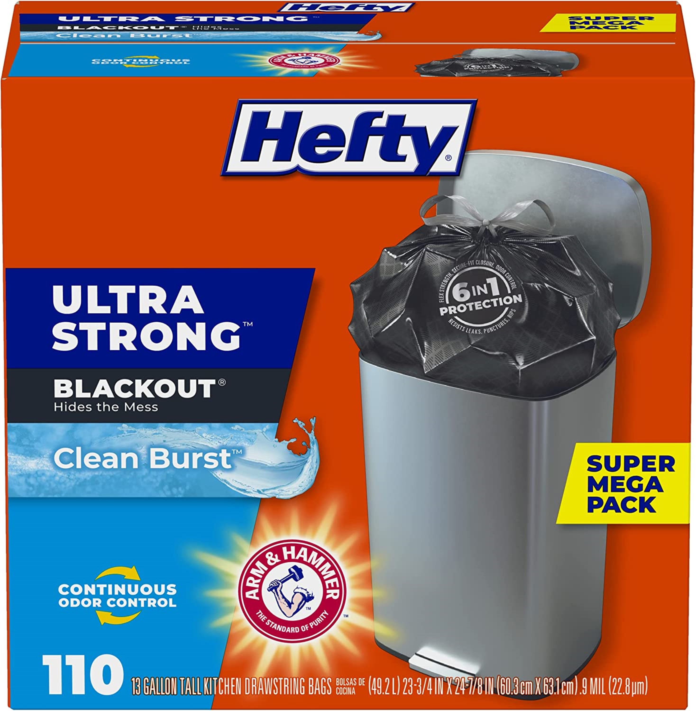 Hefty Ultra Strong Plastic Garbage Bag Trash Bag - China Hefty 13