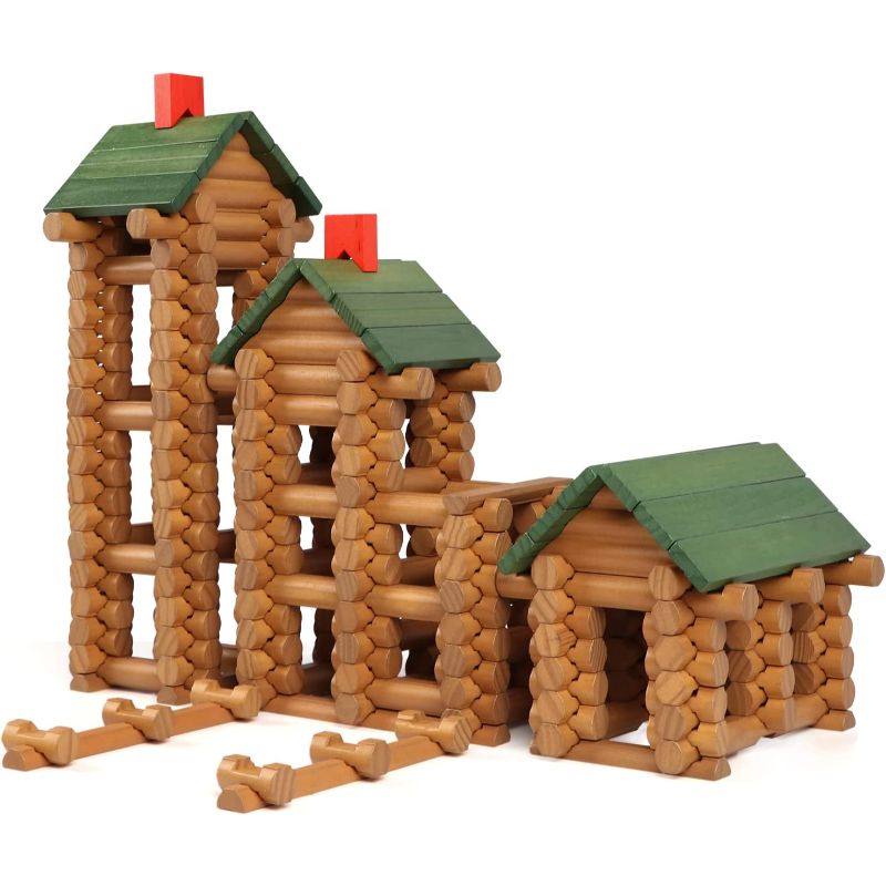 Wood log hot sale building sets