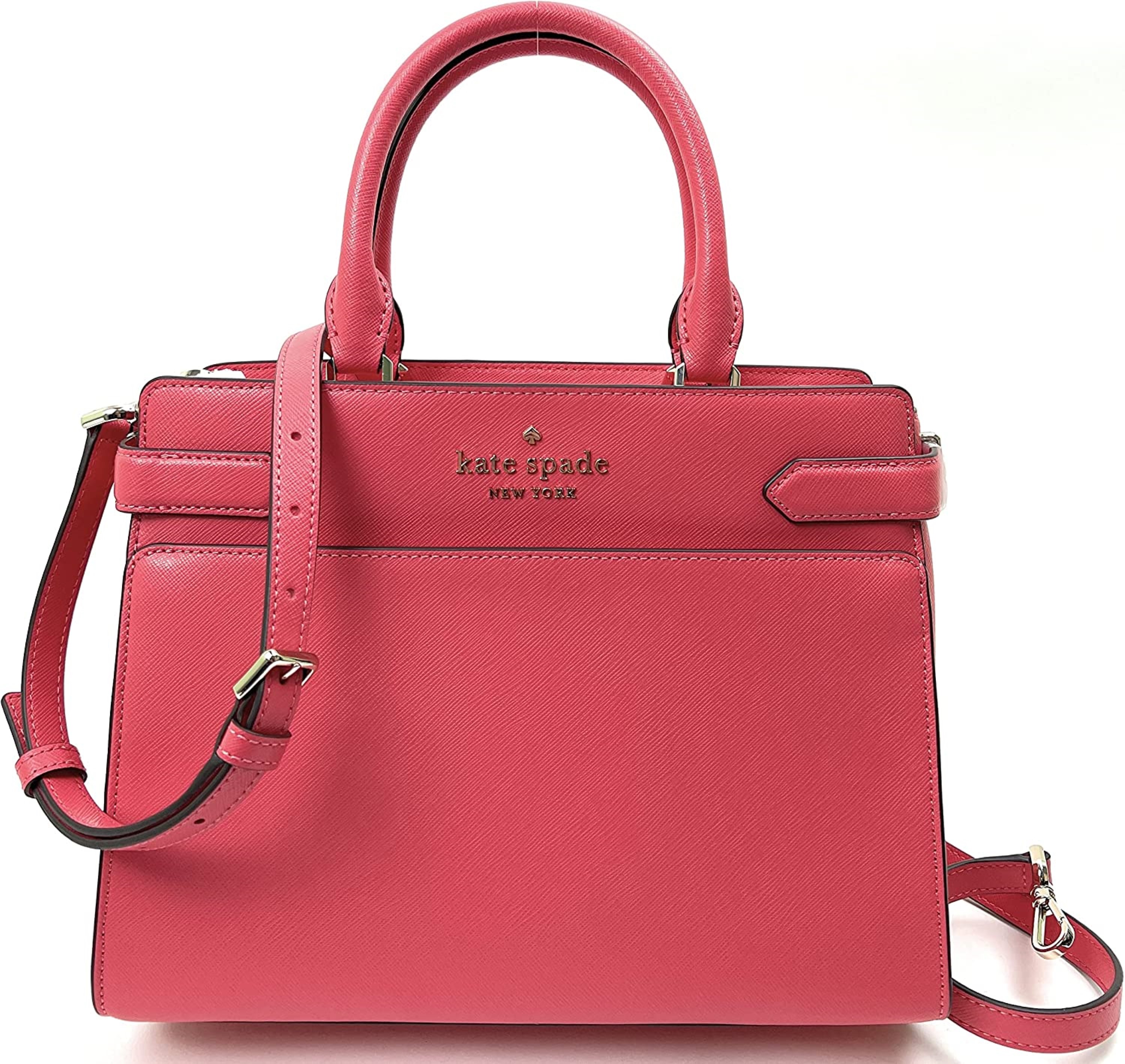 Staci Medium Saffiano Leather Satchel Purse Pink | Wholesale | Tradeling