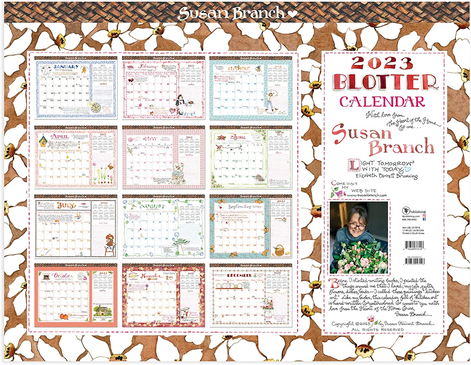 susan branch blotter calendar