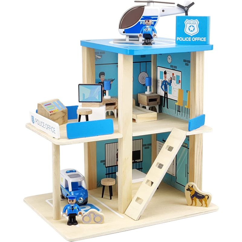 Firehouse police 2025 station dollhouse