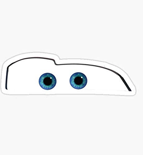 Lightning Mcqueen Eyes - Sticker Graphic - Auto, Wall, Laptop, Cell ...