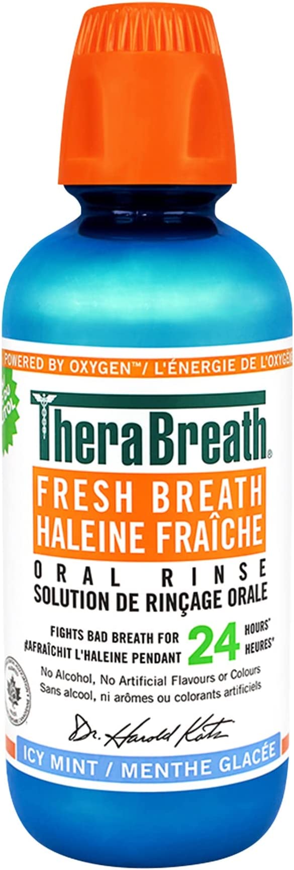 The Breath Co 12-Hour Fresh Breath Oral Rinse - Icy Mint 500ml