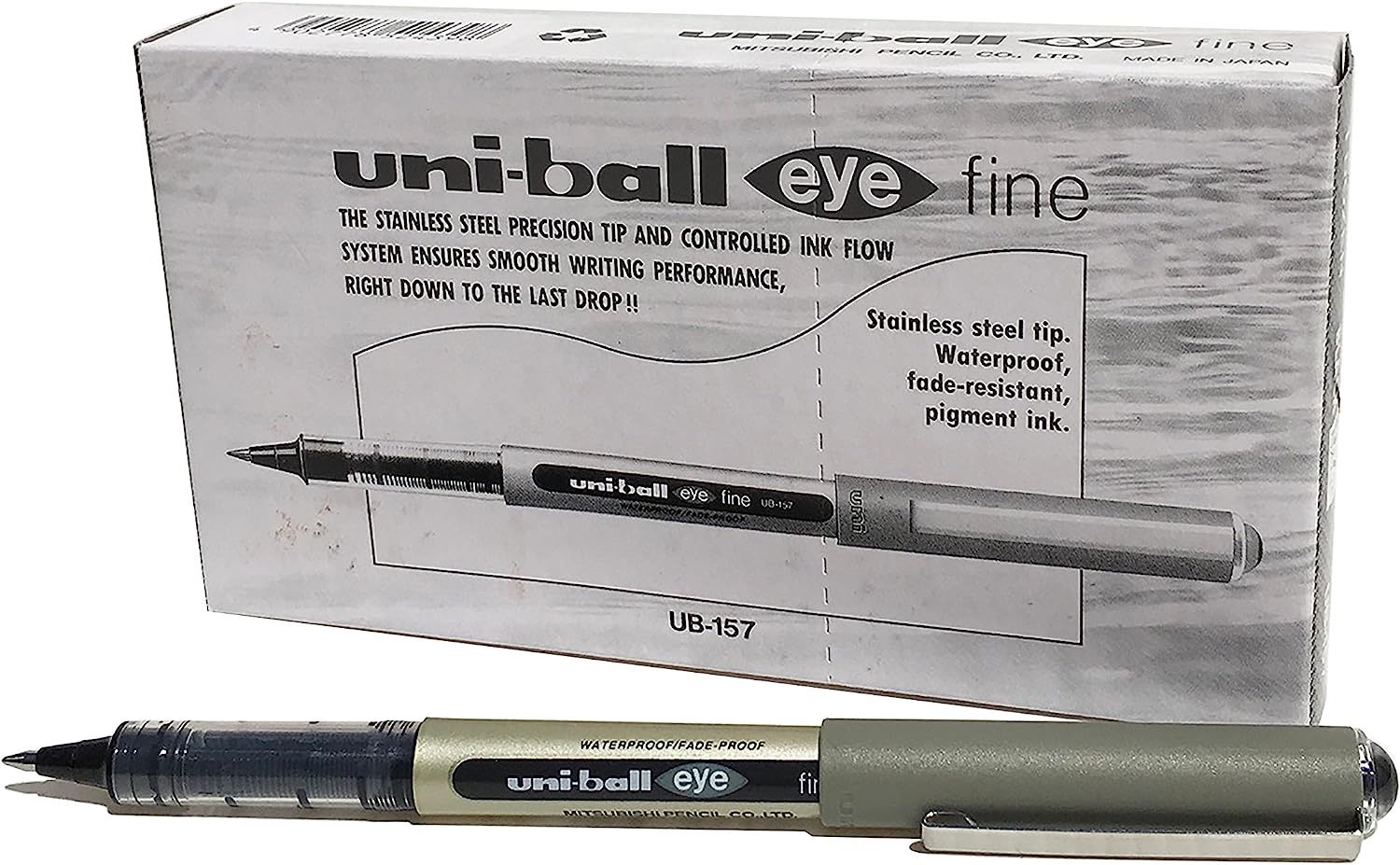 Pens Uniball UB150 Eye Micro 0.5mm Green Box 12 UB150GN