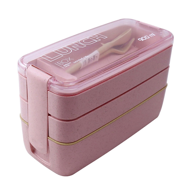 1pc Portable Bento Box, 3-layers Lunch Box, Food Storage Tableware