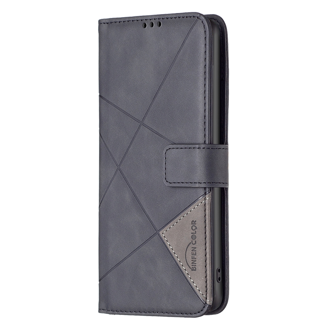 For Motorola Moto G84 5G Magnetic Buckle Rhombus Texture Leather Phone Case  For Motorola Moto G84 5G Black, Wholesale Prices