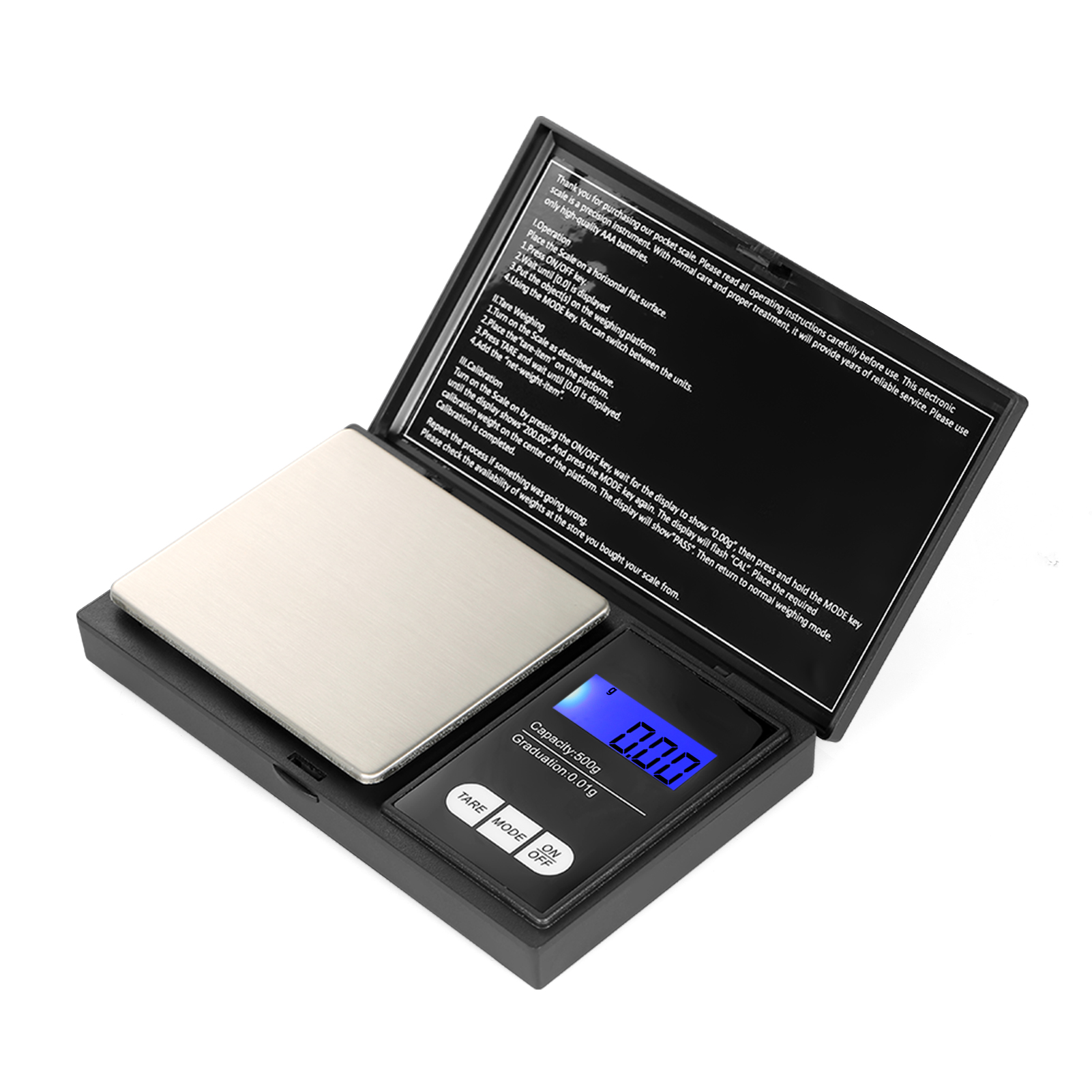 High Professional Digital Milligram Scale 50g0.001g Electronic Balance Powder Scale Gold Jewelry Carat Scale Digital Weight with Calibration Weight