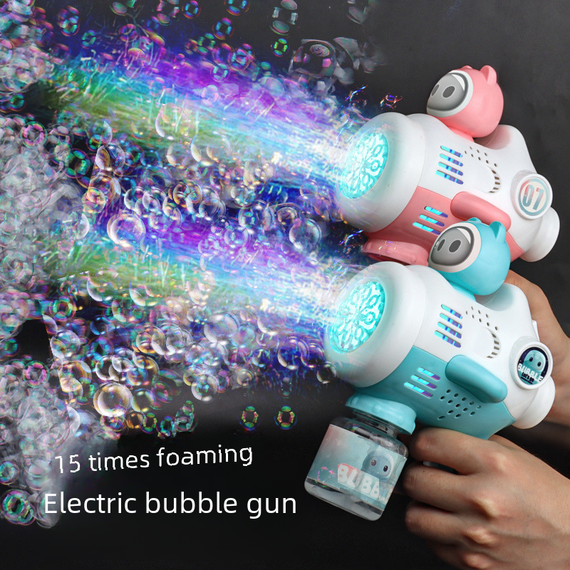 Net red bubble machine automatic explosion electric Gatling bubble gun ...