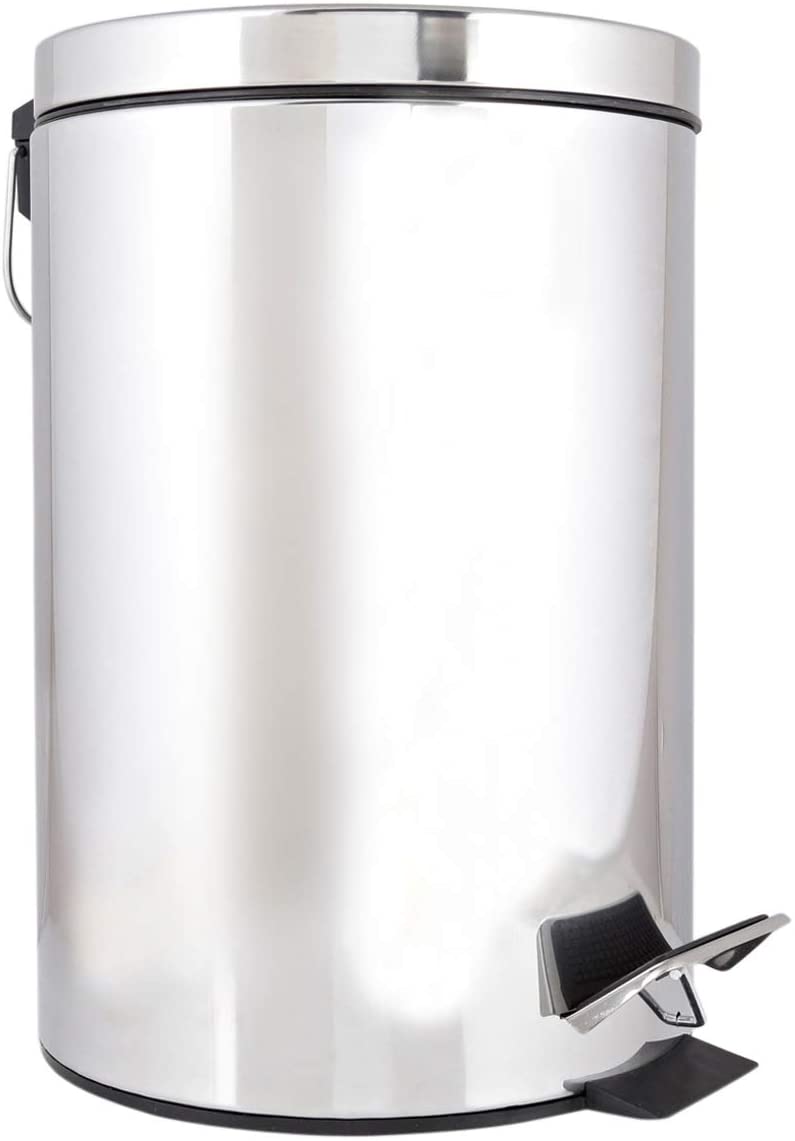 Moonlight Stailess Steel Office Dustbin 12 Lt Wholesale Tradeling
